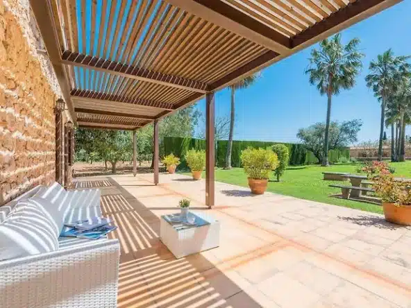 holiday finca in Binissalem terrace 2