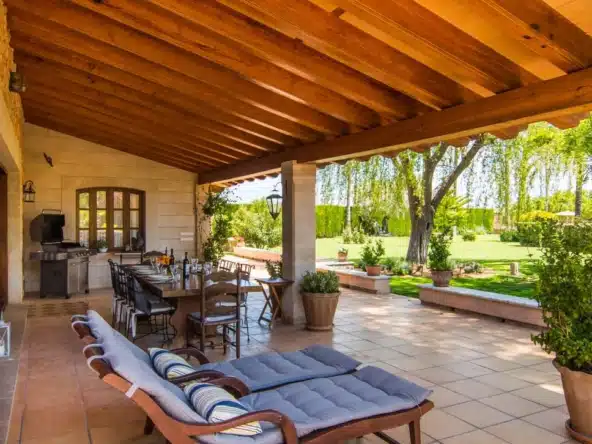 holiday finca in Binissalem terrace